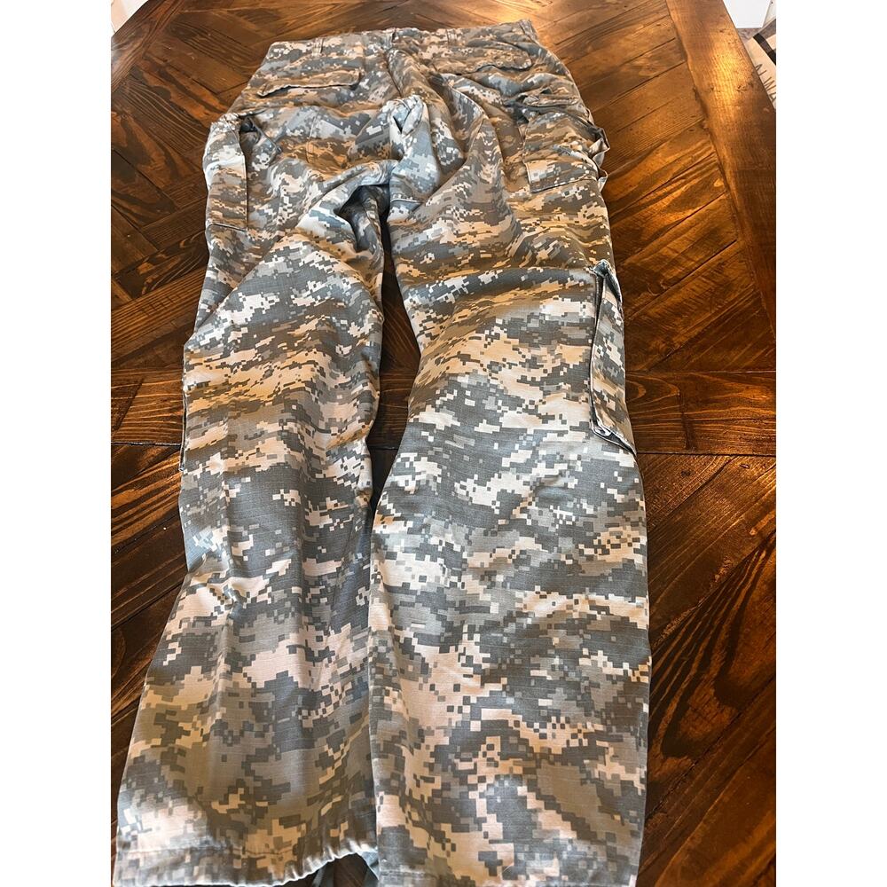 Army Digital Camo Cargo Combat Pants Men Medium X Long Outdoor Hiking Travel - Picture 3 of 9